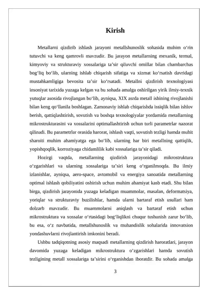 ISSIQLIK ISHLOVI TURLARI VA ULARNING DETALLAR XOSSALARIGA TA’SIRI 3