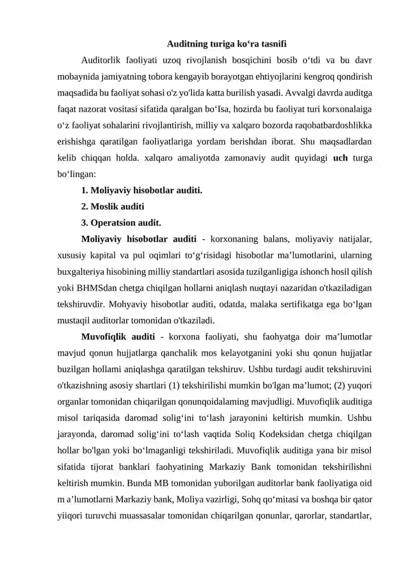 Audit turlari va funksiyalari 3