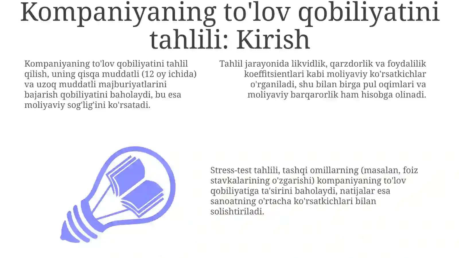 Korxonaning toʻlov qobiliyatini tahlili 3