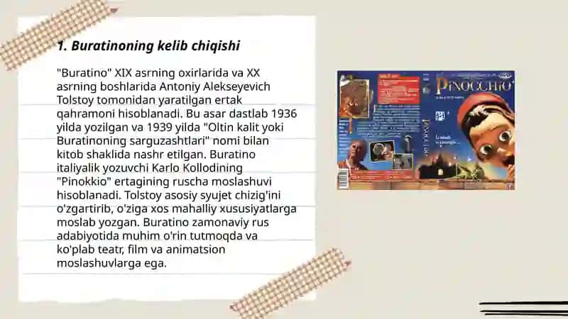 Buratinoning sarguzashtlari 3