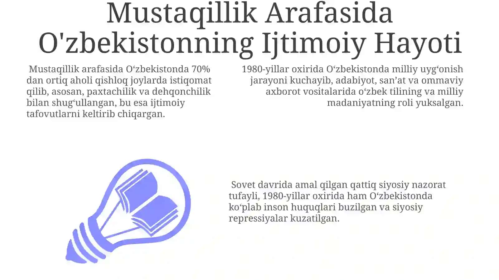 Mustaqillik Arafasida O'zbekistonning Ijtimoiy Hayoti 3