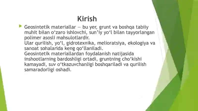 YO’L MUHANDISLIGIGA KIRISH FANIDAN 2 3