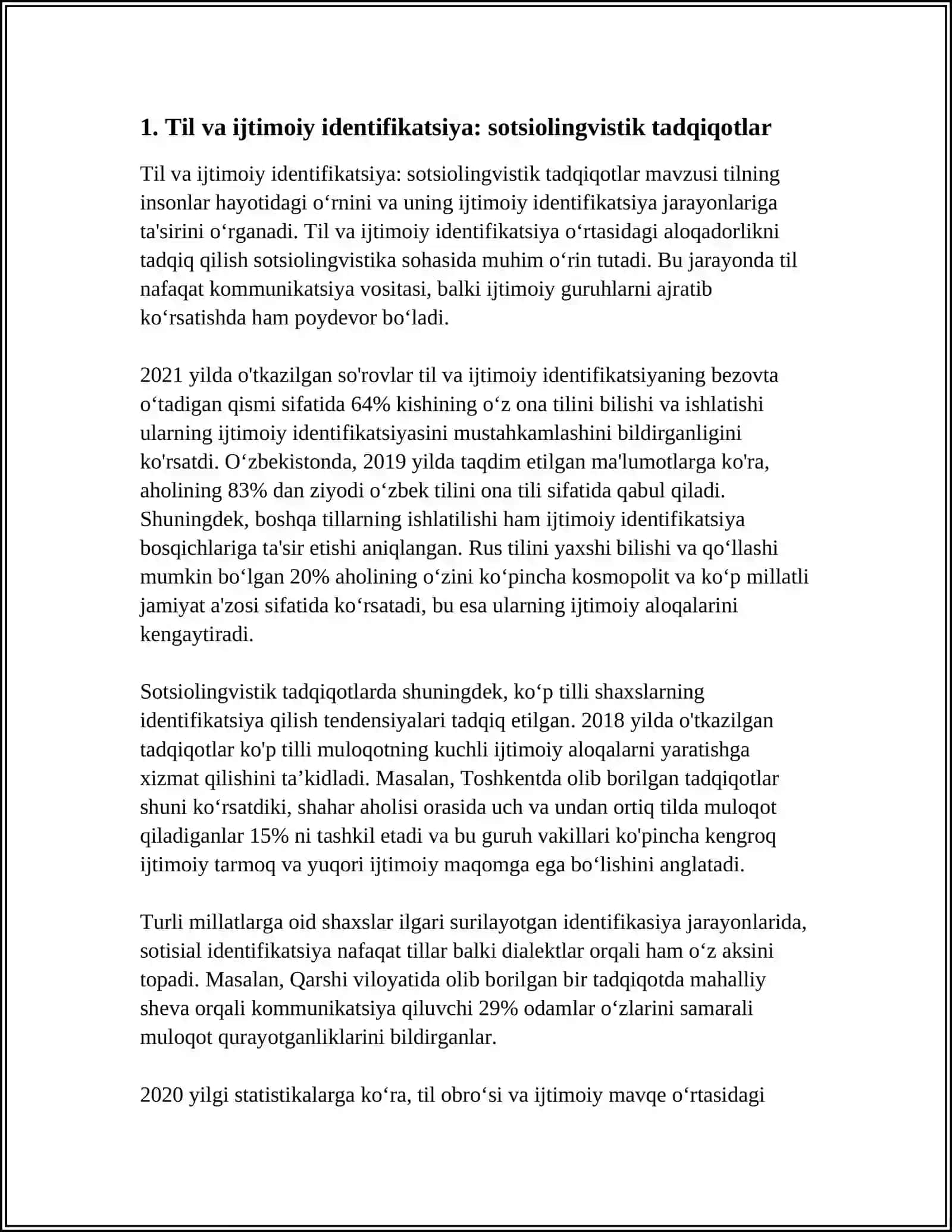 Sotsiolingvistik Tadqiqotlar 3