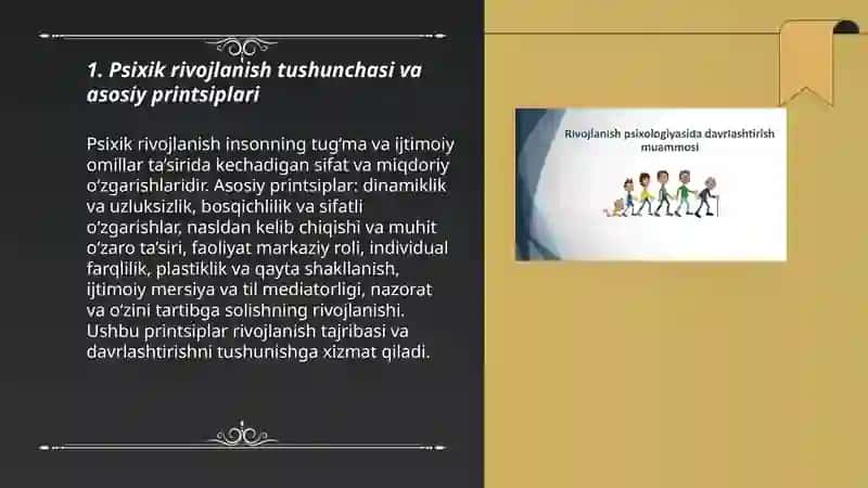 Psixik rivojlanish va uni davrlashtirish muammosi 3