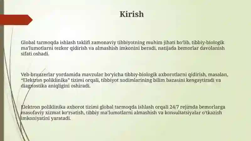 Global tarmoqda ishlashni taklif etish 3