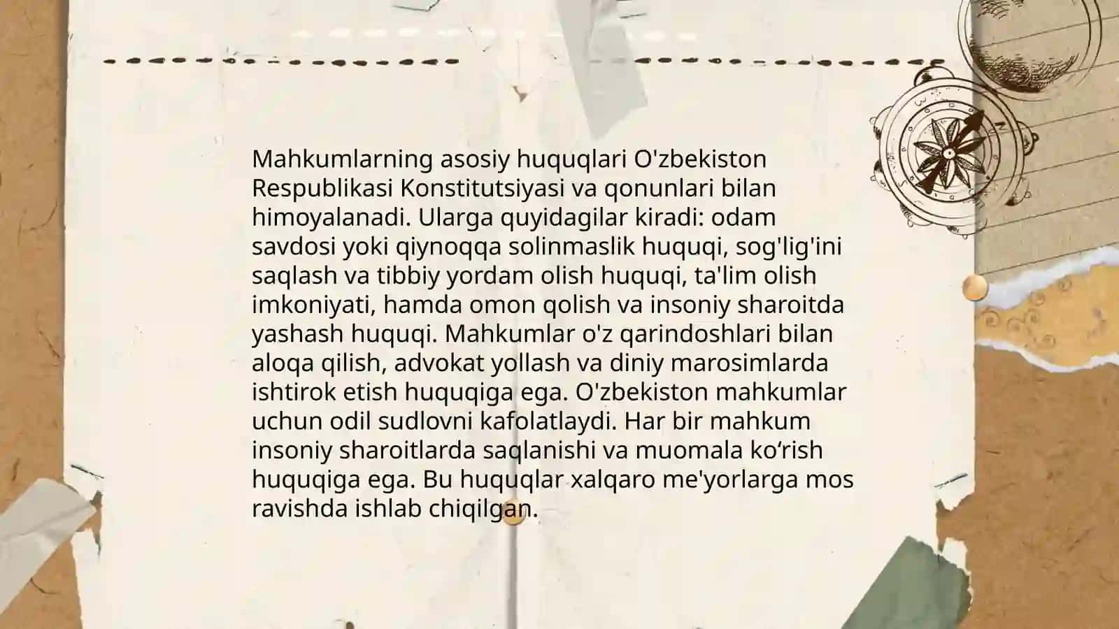 Mahkumlarning huquqiy holati 3