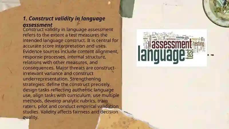 Five principles of language assessment 3