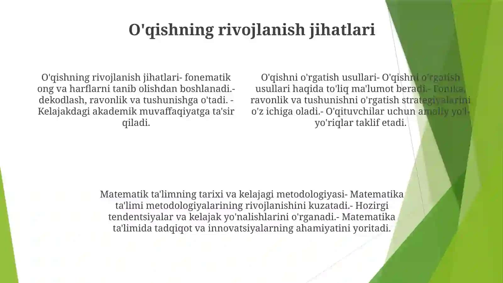 Matematika O'qitish Metodikasi Tarqqiyoti 3