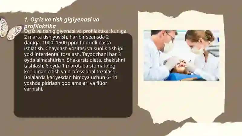 Ogʻiz va tish gigiyenasi va profilaktika 3