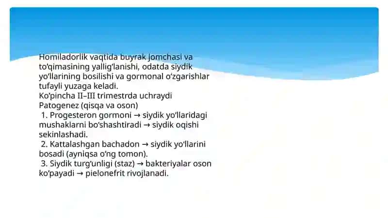 Homiladorlikda Pielonefrit 3