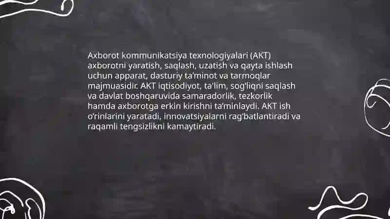 Axborot kommunikatsiya texnologiyalari va ulardan foydalanish 3
