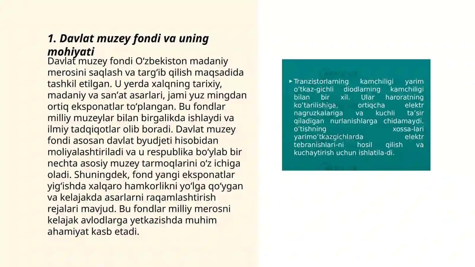 Davlat muzey fondi va uning mohiyati 3