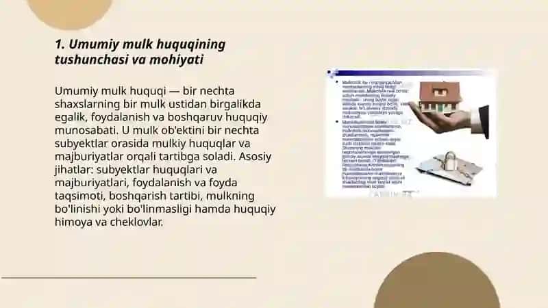 Umumiy mulk huquqi 3