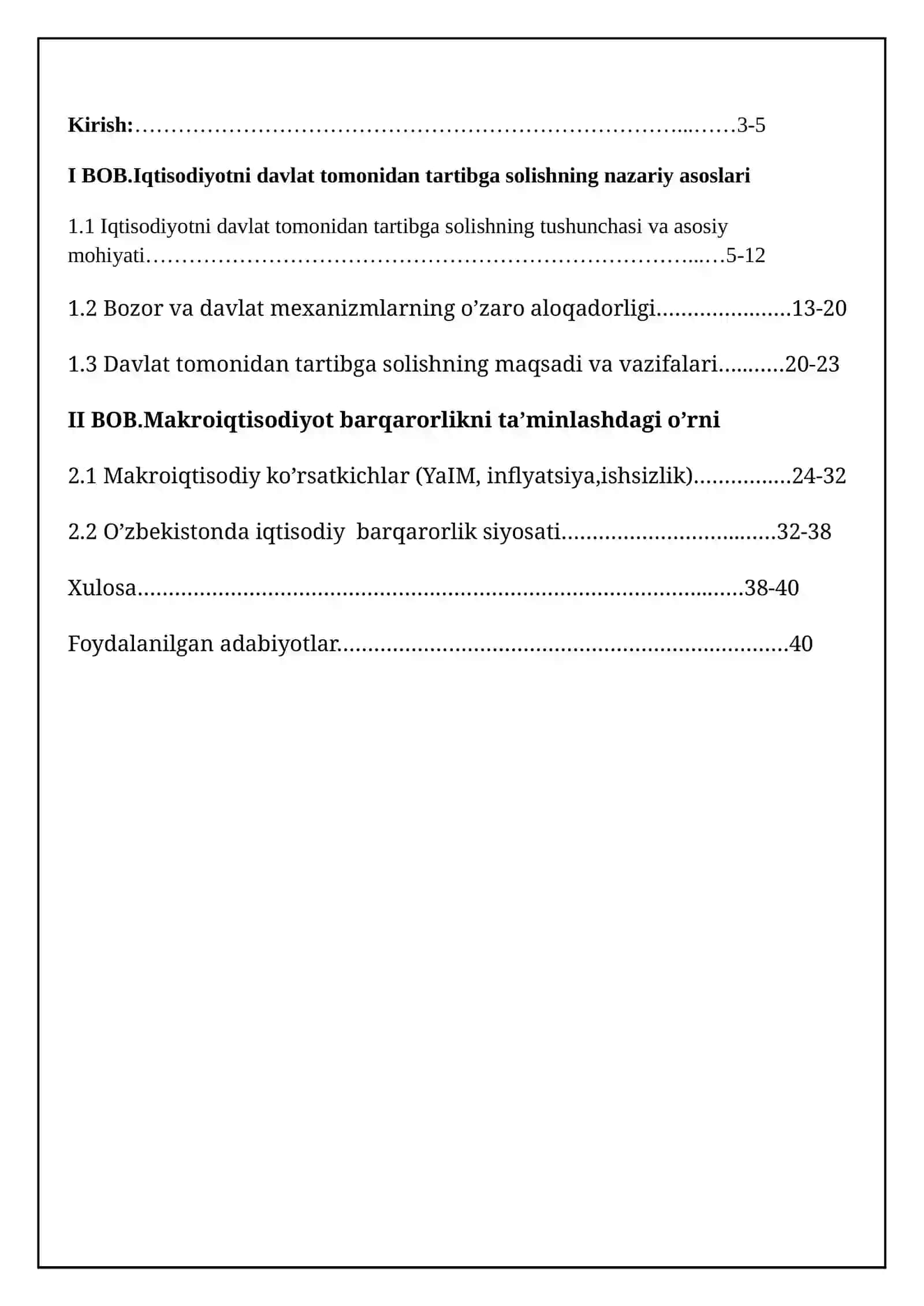 IQTISODIYOT NAZARIYASI 3