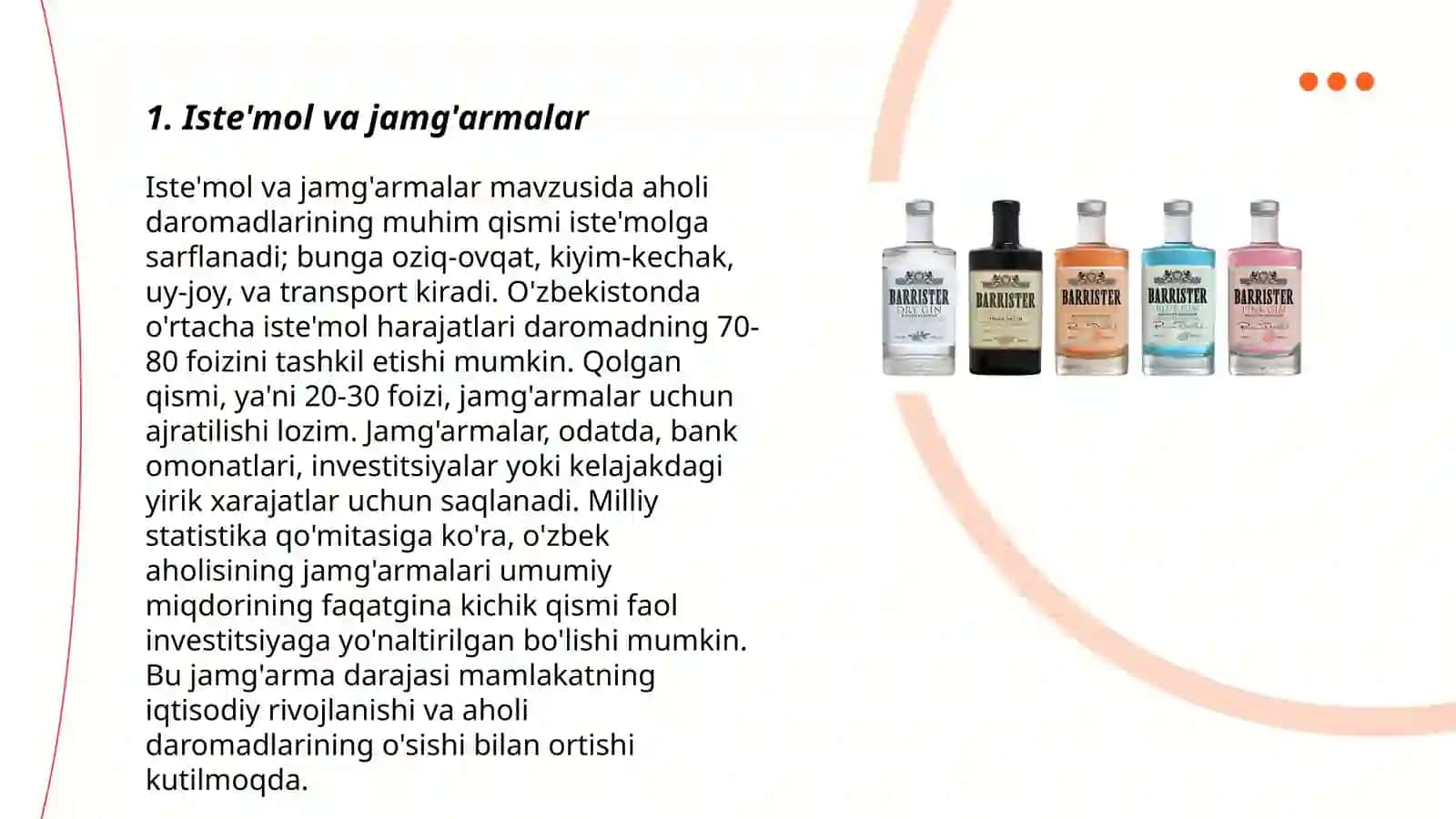 Iste'mol va jamg'armalar 3