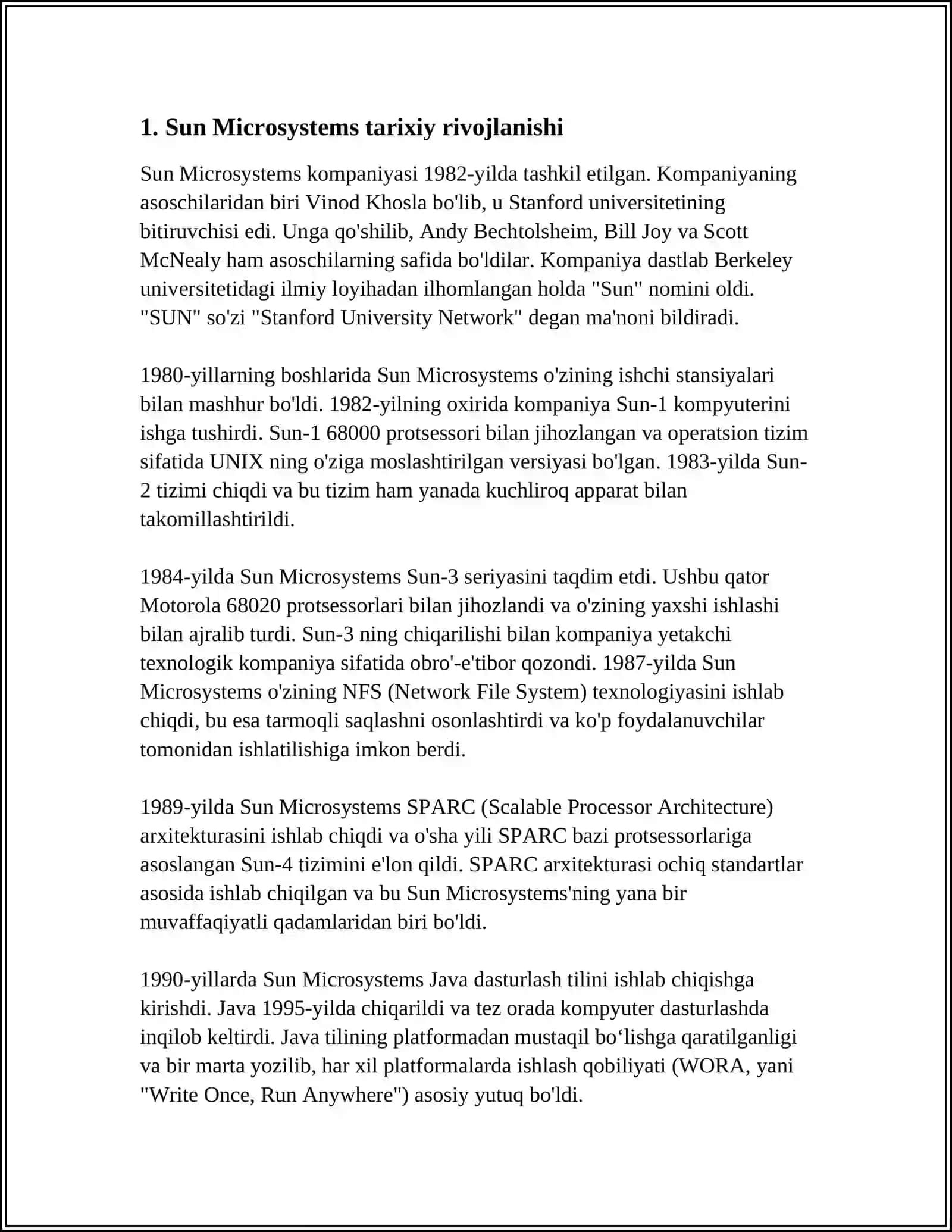 15.SUN MICROSYSTEMS DASTURLAR PAKETI 3