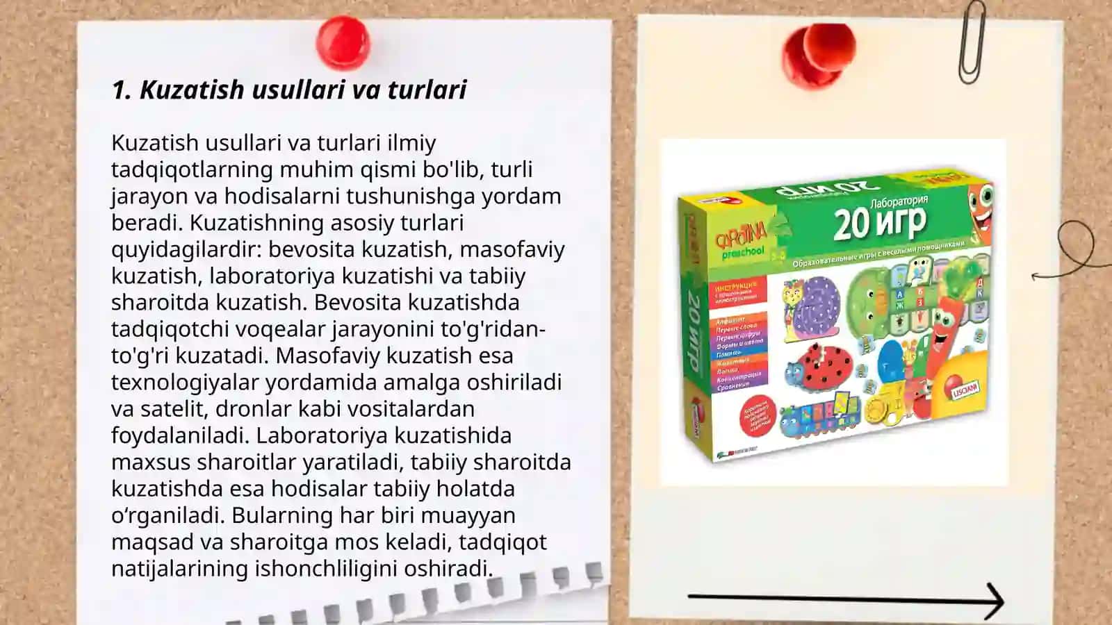 Kuzatish usullari va turlari 3