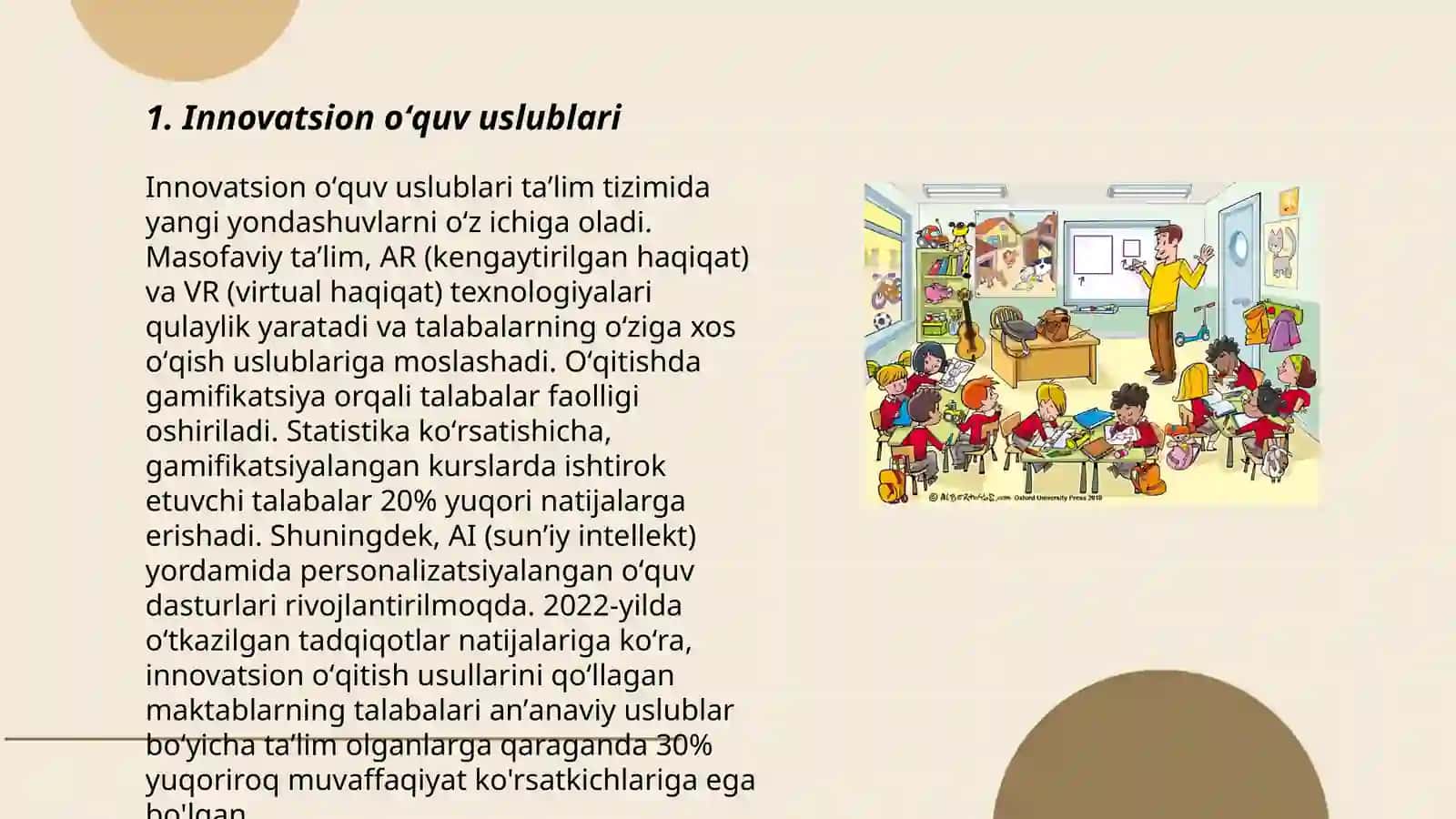 Innovatsion oʻquv uslublari 3