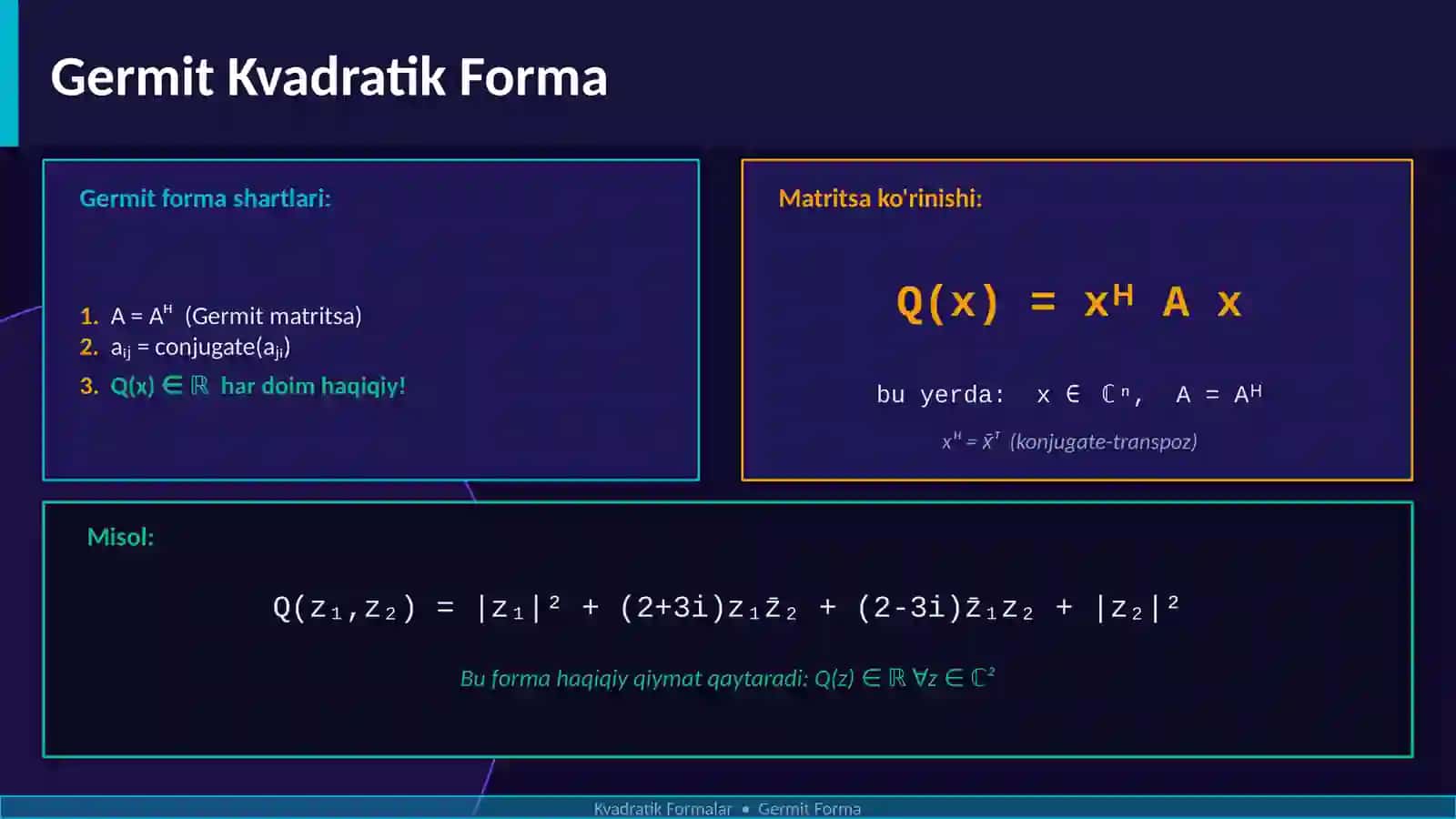 Kvadratik Formalar 3