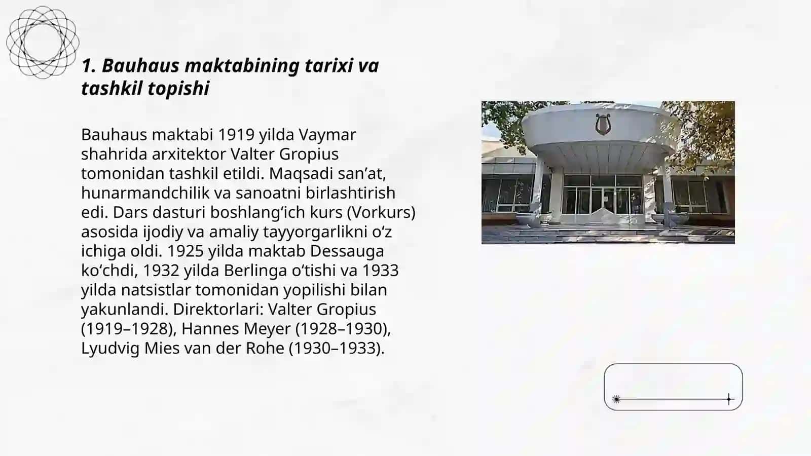 Bauhaus maktabi 3