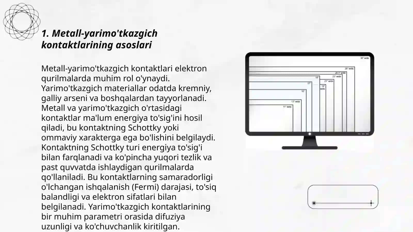 Metall-yarimo'tkazgich kontakti 3