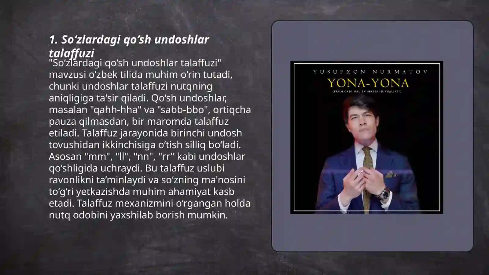 So‘zlardagi qo‘sh undoshlar talaffuzi 3