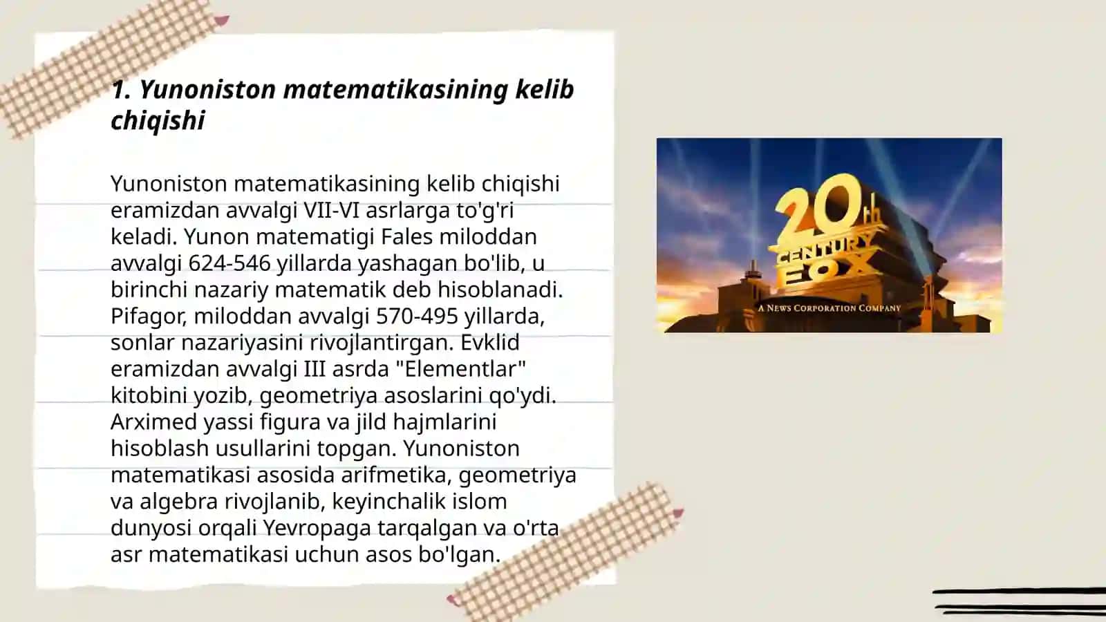 Yunoniston matematikasi 3