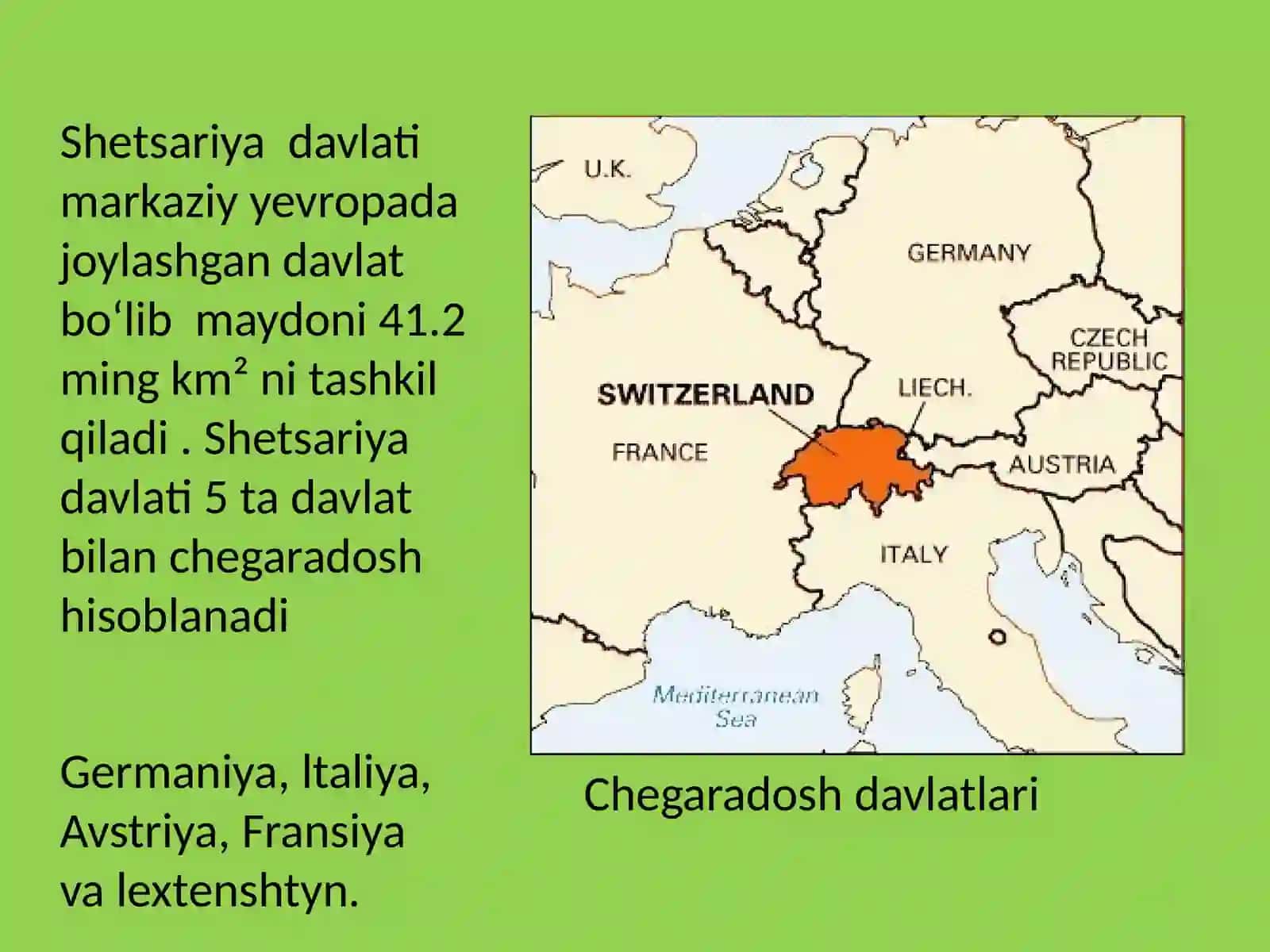 Shvetsariya haqida taqdimot 3