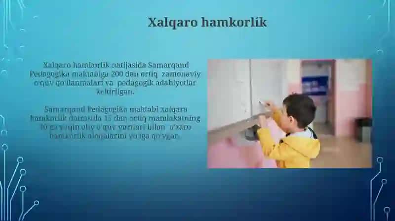 Samarqand Pedagogika maktabi kecha bugun ertaga mavzusida 3