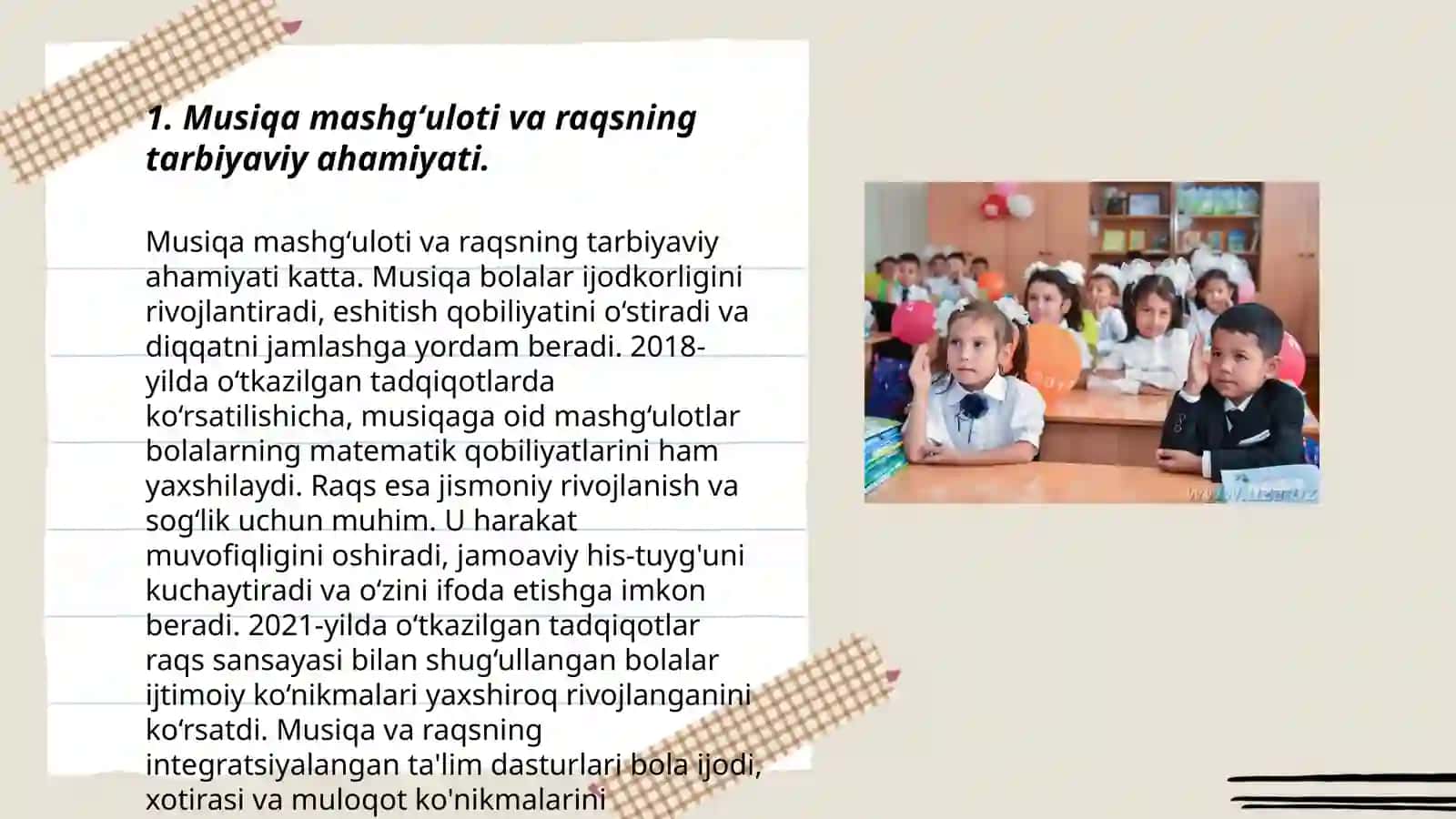 Musiqa mashgʻulotida raqs faoliyatining oʻrni 3