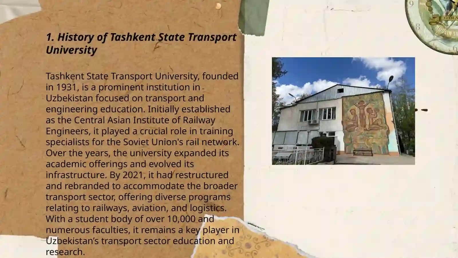 Tashkent State Transport University History 3