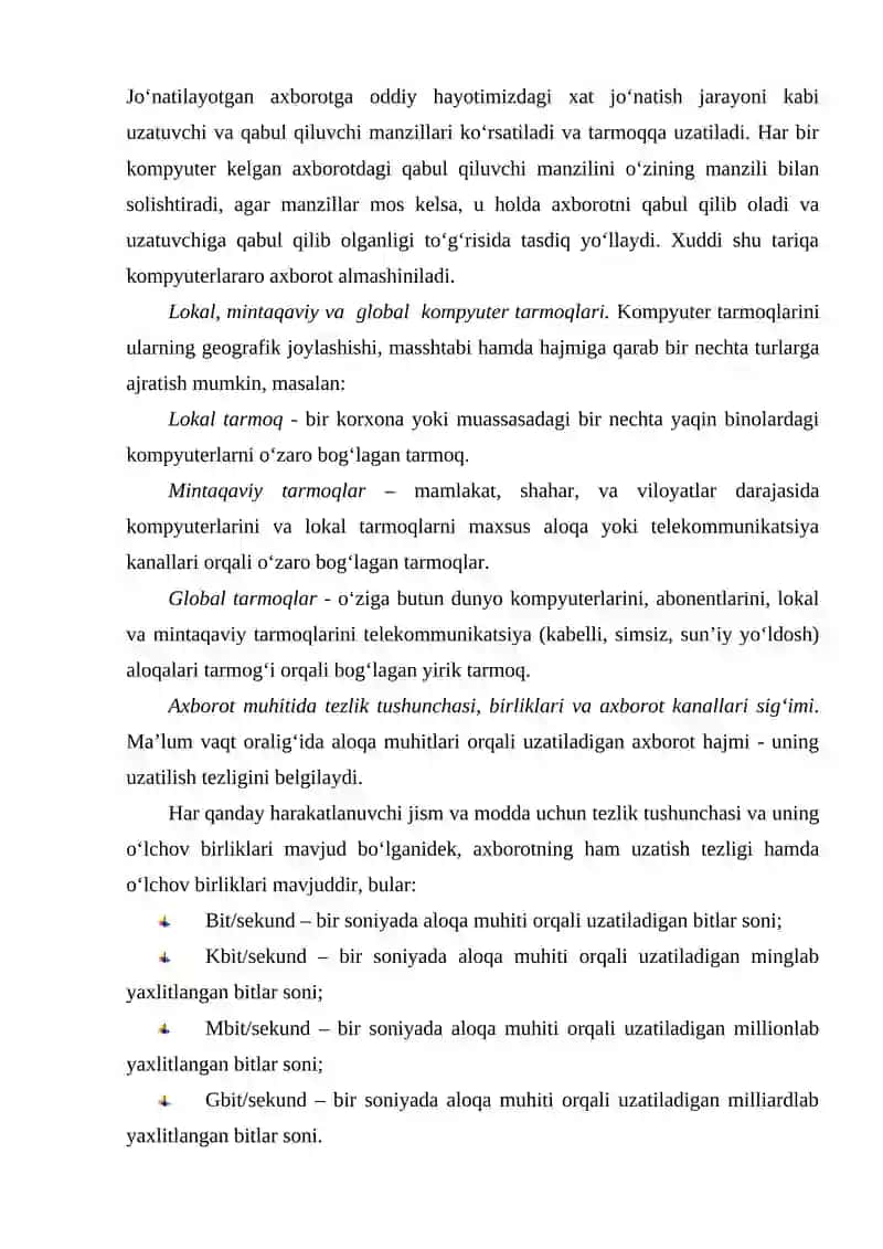 Tarmoq Texnologiyalari 3