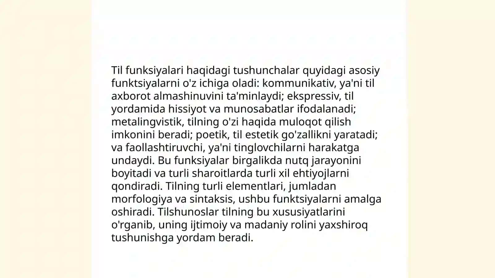 Tilning funksional tasnifi 3