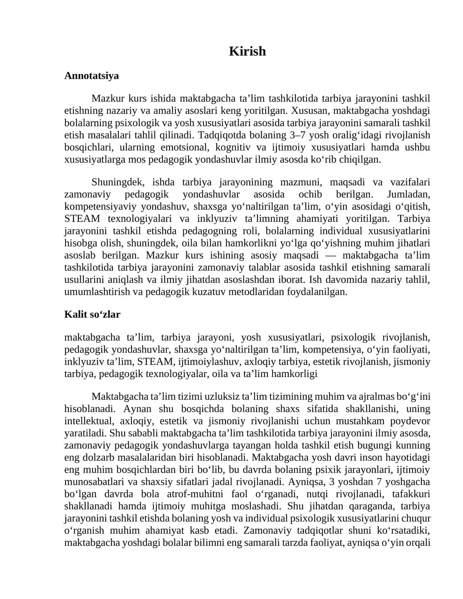 Maktabgacha taʼlim tashkilotida tarbiya jarayonini tashkil etish 3