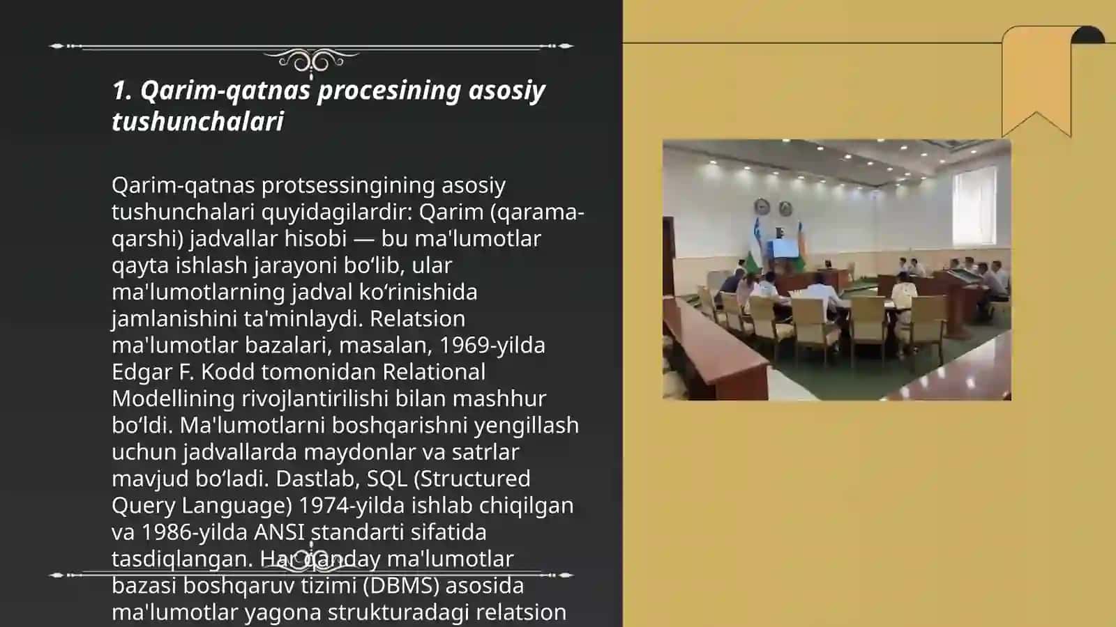Kasiplik qarim qatnas procesi 3