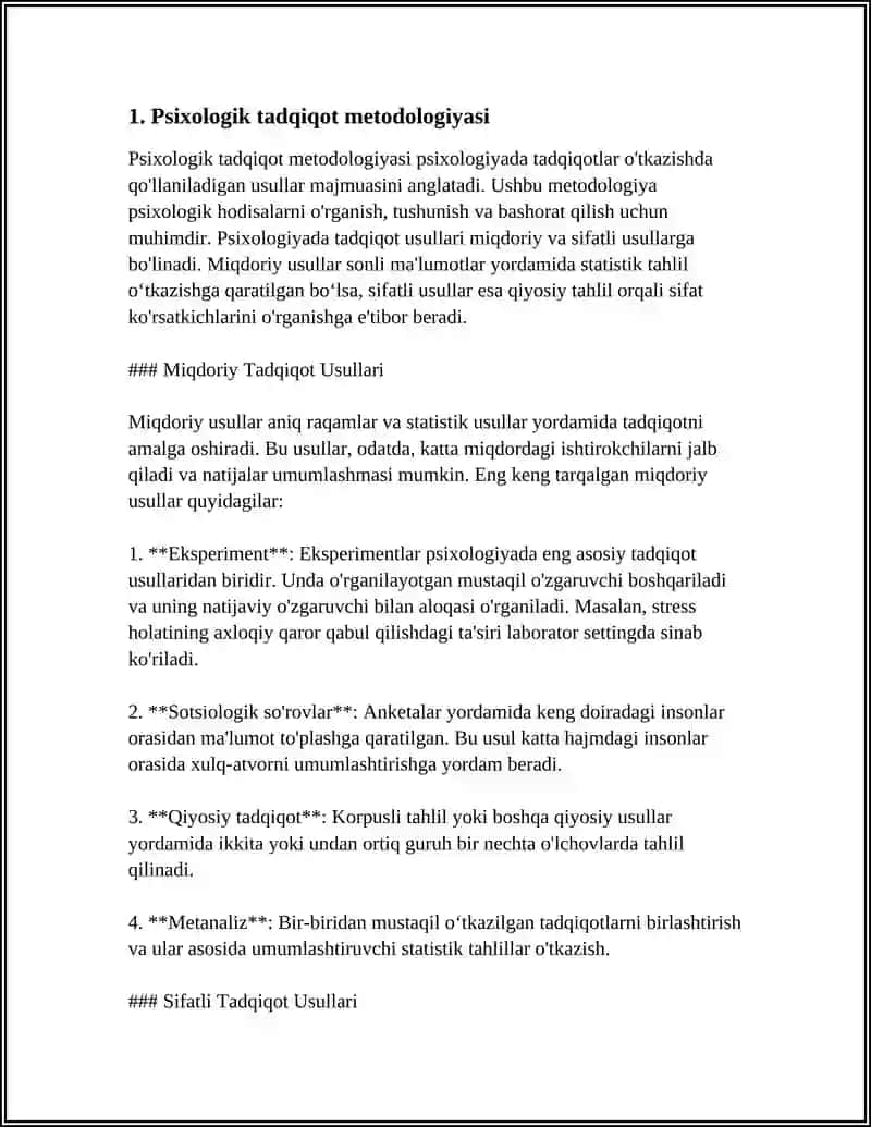 PSIXOLOGIK TADQIQOT SHAKLLARI 3