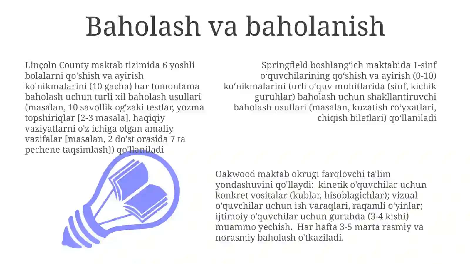 Baholash va baholanish 3