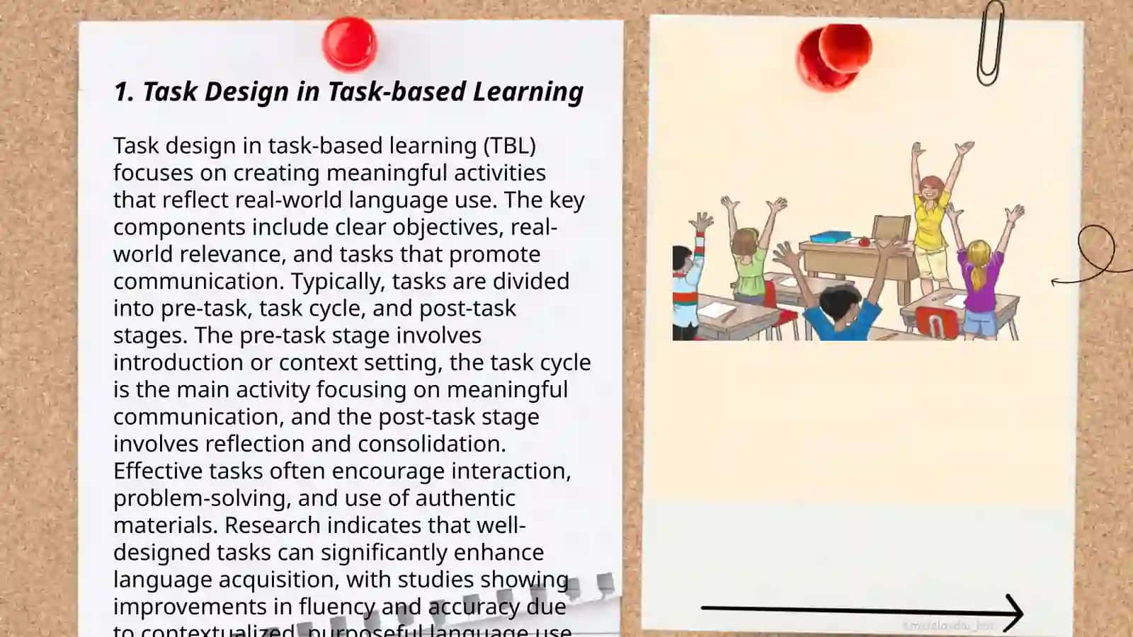 Task-based learning in the FLT 3