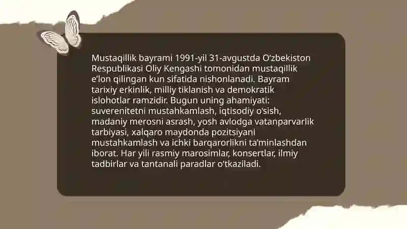 Mustaqillik bayrami: tarix va bugungi ahamiyati 3