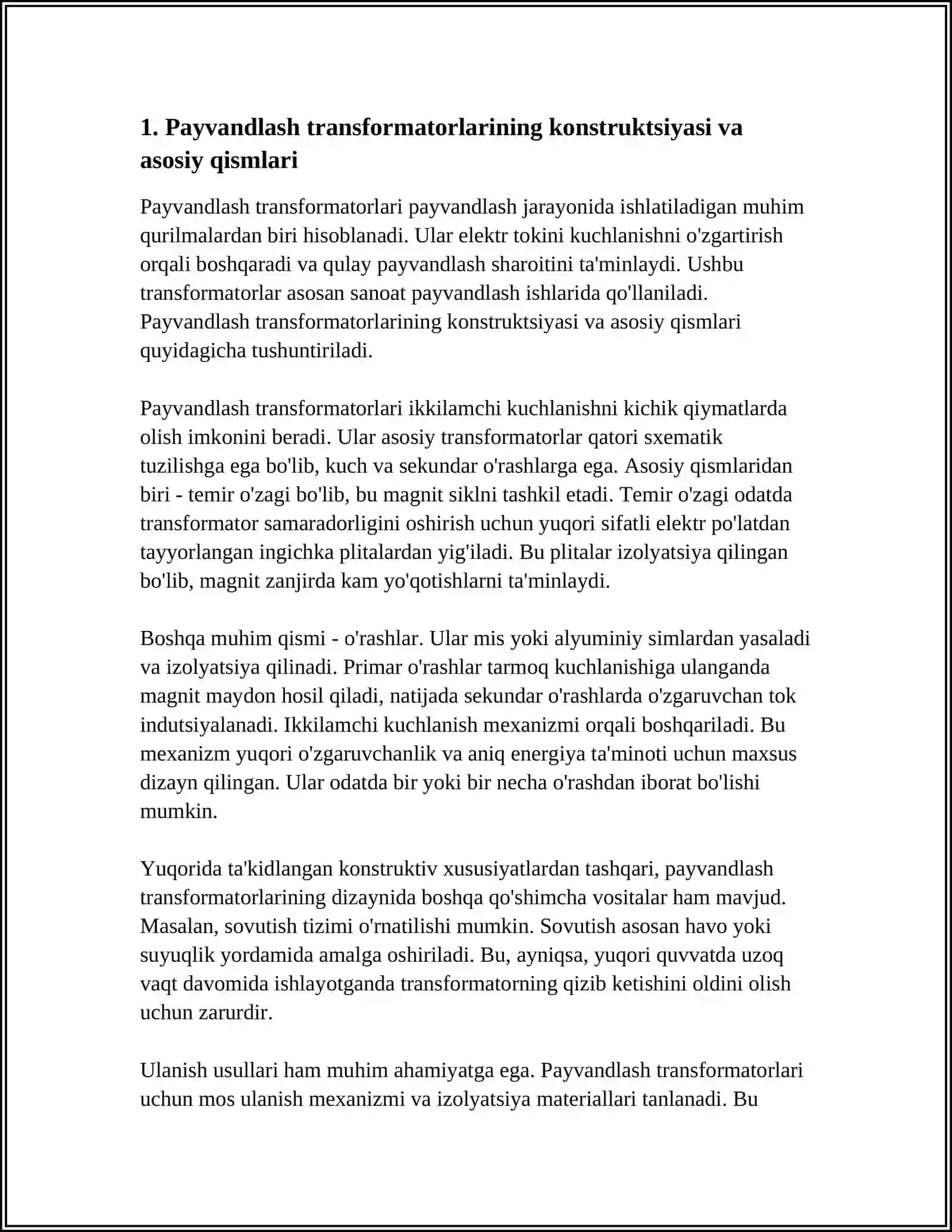 PAYVANDLASH TRANSFORMATORLARI 3