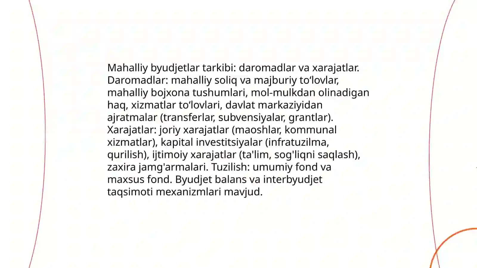 Mahalliy byudjetlar va ularning moliyaviy mustaqilligi 3