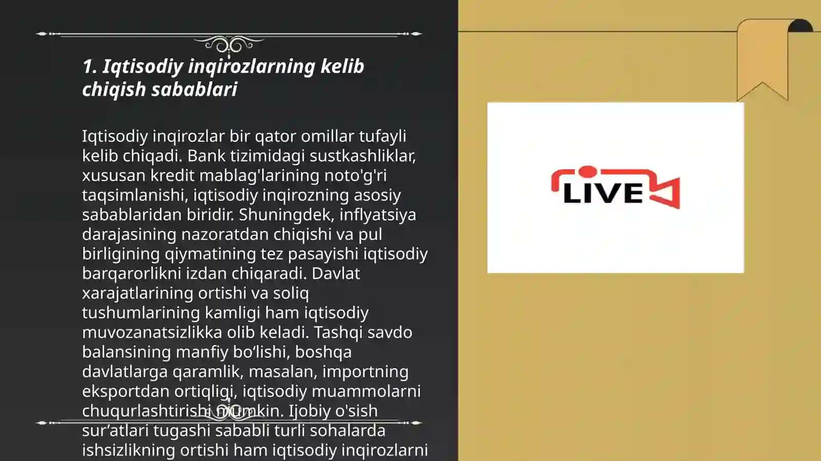 Iqtisodiy inqirozlar, ularning turlari va namoyon bo'lish xususiyatlari 3