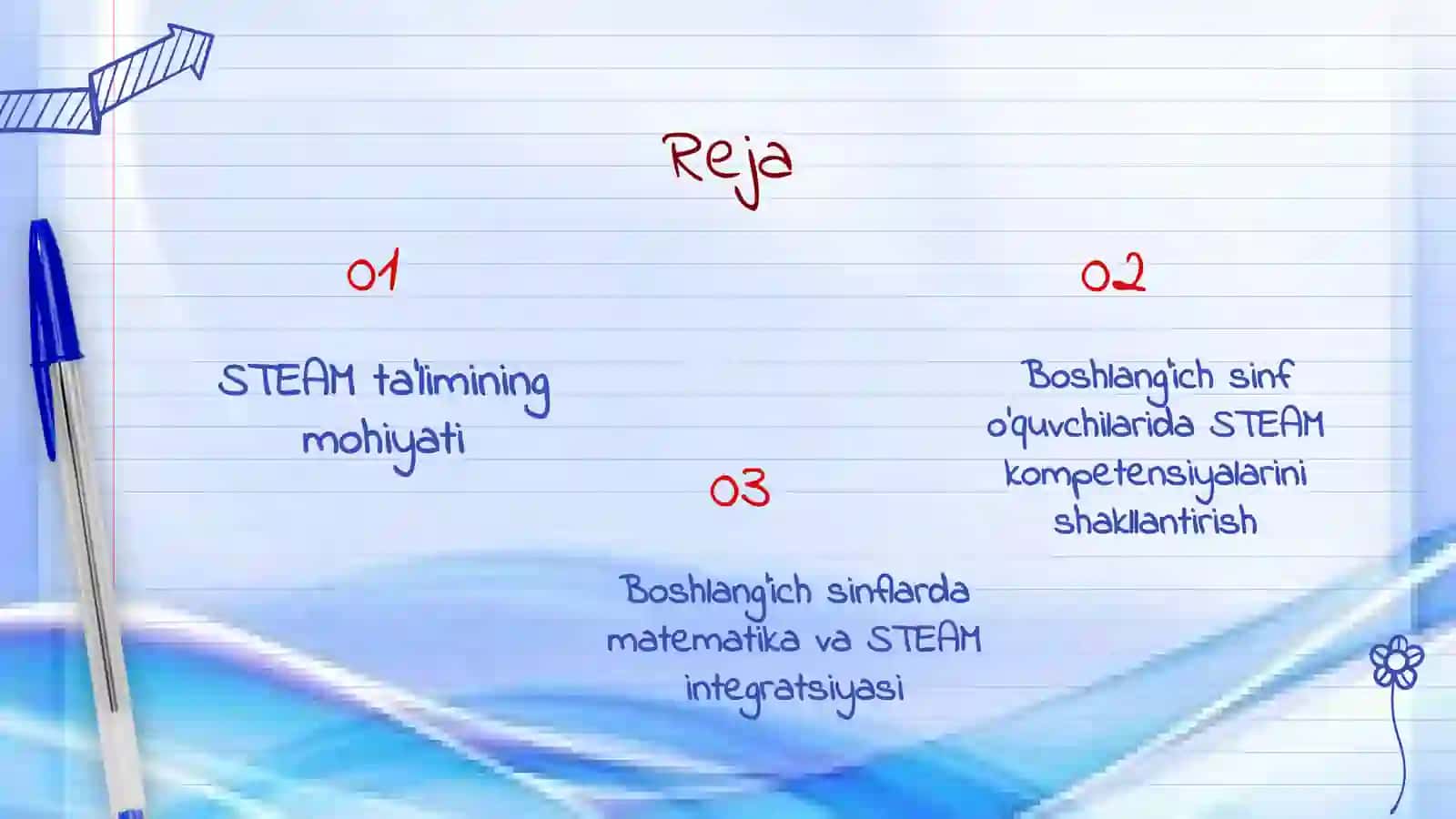 STEAM ta'limi fanidan tayyorlangan 3