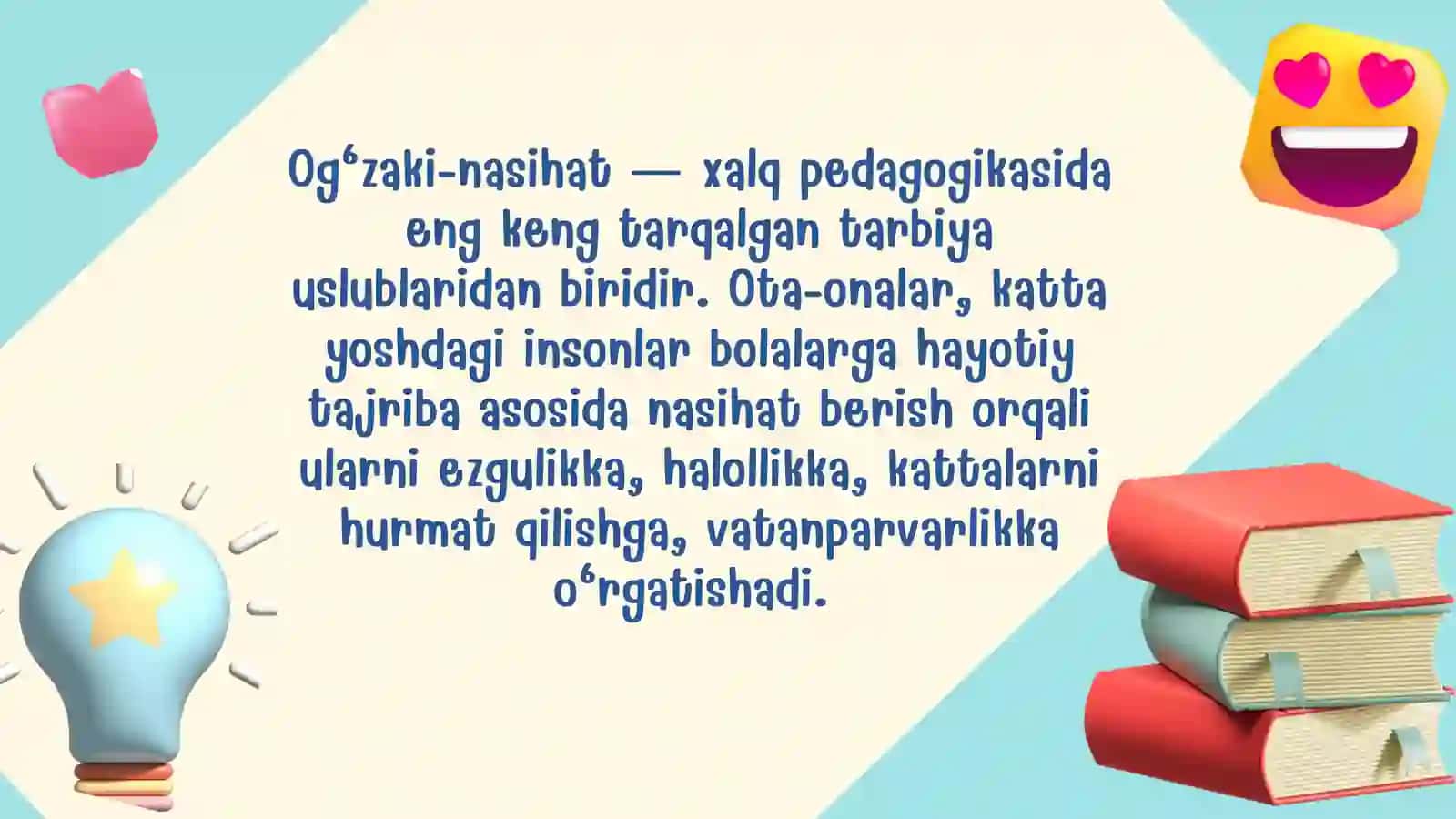 Xalq pedagogikasida tarbiya uslublari 3