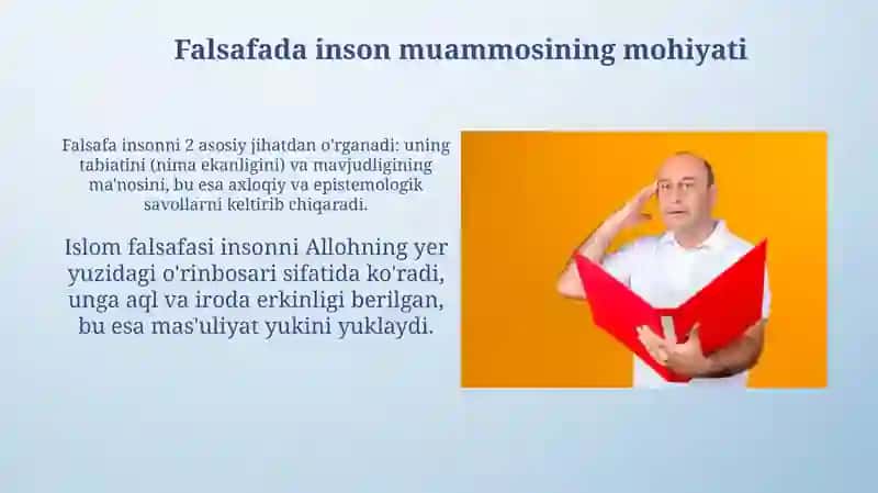 Falsafada inson muommosi 3