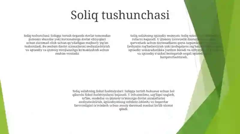 Soliqlarning Iqtisodiy Mohiyati 3