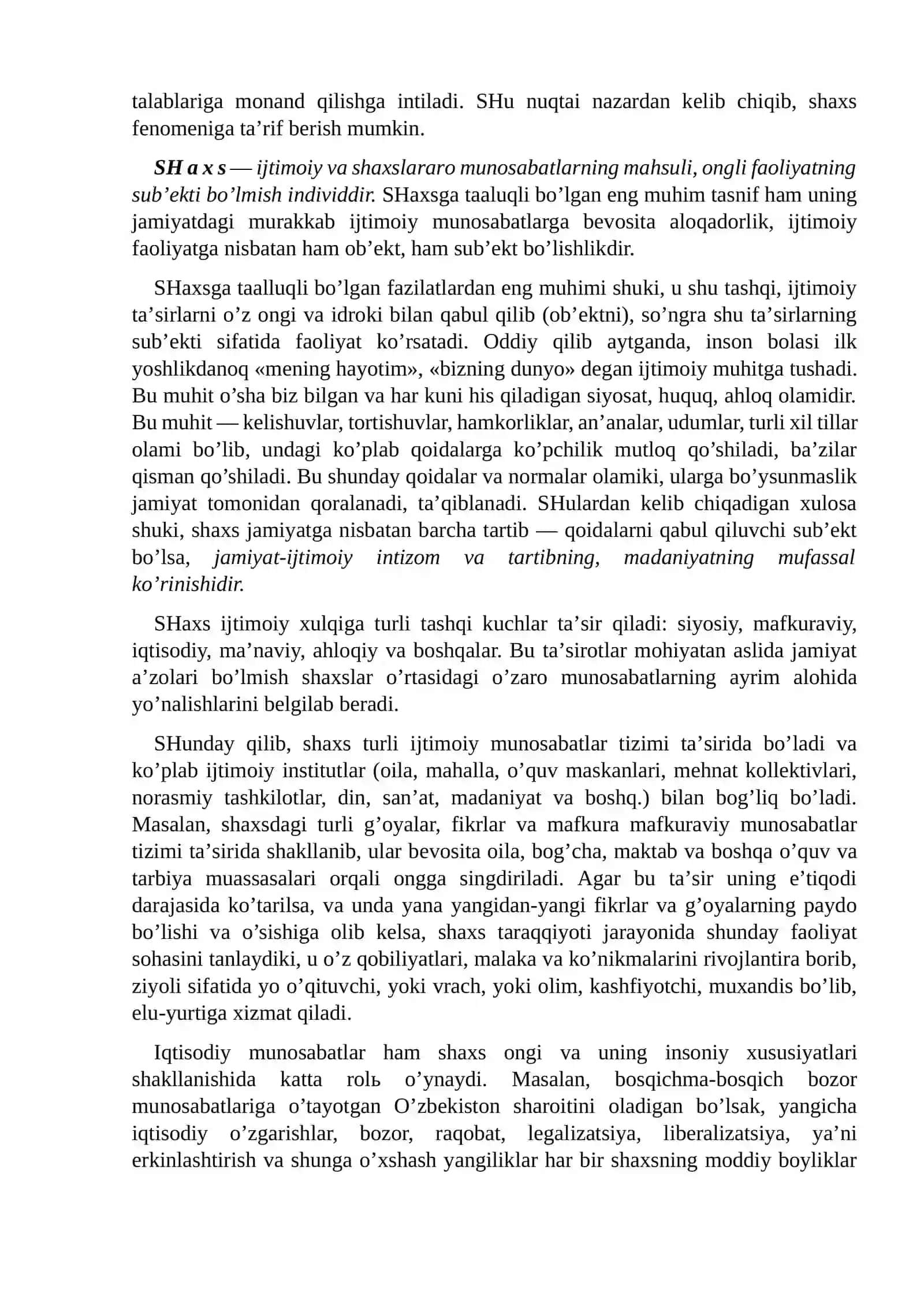 SHAXS, FAOLIYAT VA MOTIVATSIYA 3