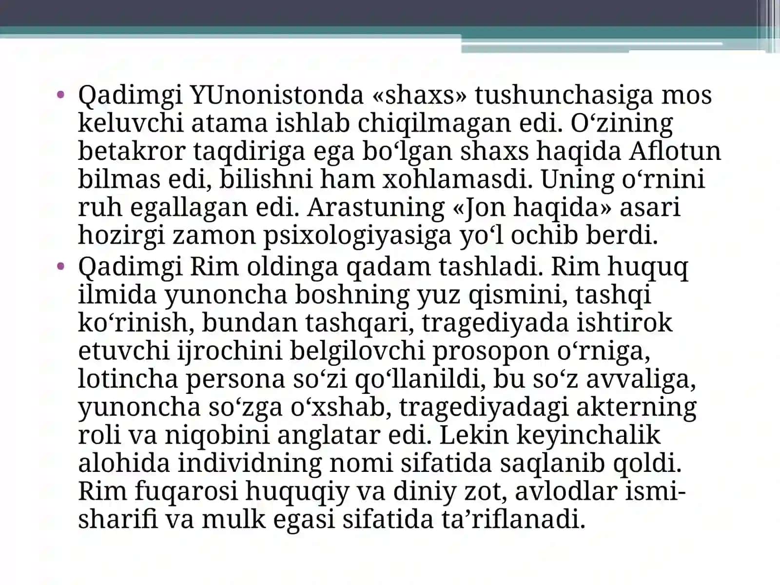 SHAXNIEVOLYUTSION JIHATDANRIVOJLANISHI 3