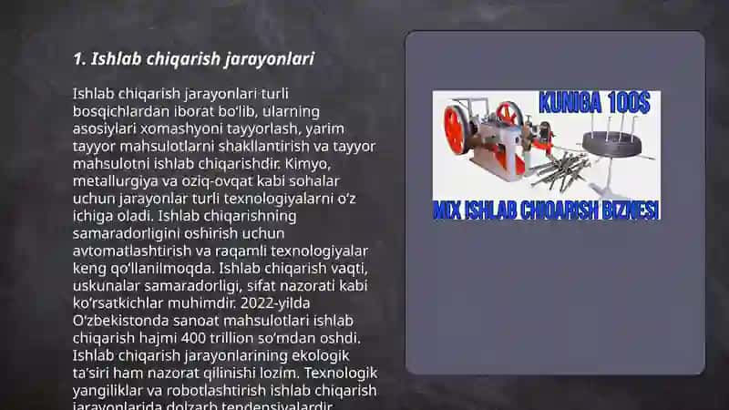 Ishlab chiqarish va uning modellari 3