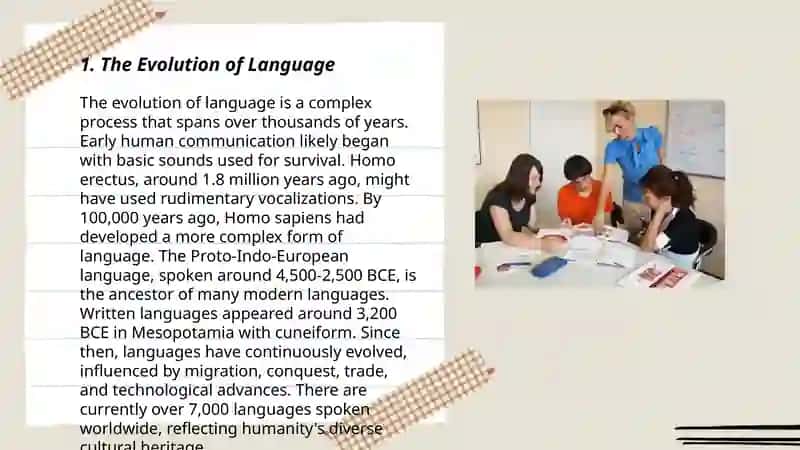The Evolution of Language 3